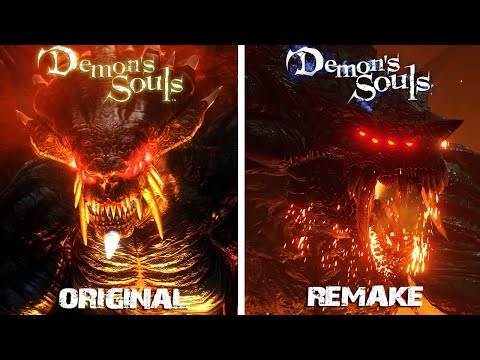 Demon's Souls Remake - All Bosses Fight Comparison (Original vs Remake) - [4k-60FPS]