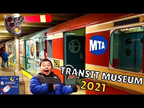 Johny Shows Visits The NYC MTA TRANSIT MUSEUM & MUSEUM Store With MTA TRAINS & Toys 2021