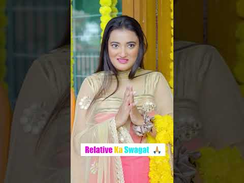 Relative Ka Swagat | Deep Kaur | #trending #weddingseason #wedding #relatives #girls #comedy