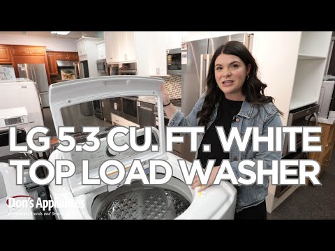 LG 5.3 Cu. Ft. White Top Load Washer