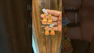 only 8 grams gold jhumka collections/light weight gold jhumka designs/fancy earrings