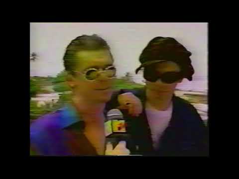 INXS interview during Rock in Rio 1991, Michael Hutchence and Tim Farriss, Kurt Loder MTV