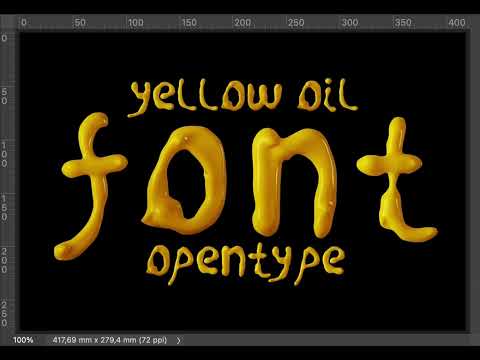 Oil Yellow Font