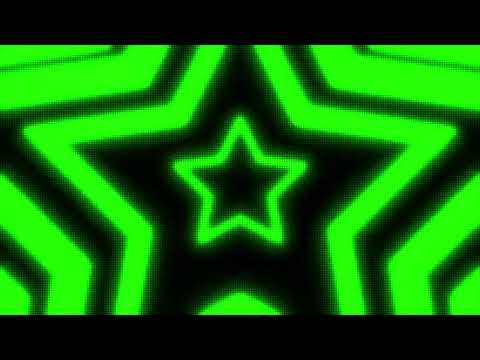 Black and Green Y2k Neon LED Lights Star Background || 1 Hour Looped HD