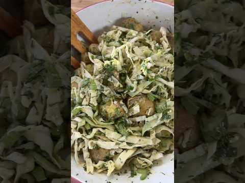 No Mayo potato slaw salad. #recipe #cooking #cookingchannel #food #easyrecipe #dinner