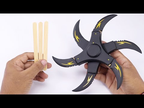 Cool Six Blade Shuriken Popsicle Stick Craft