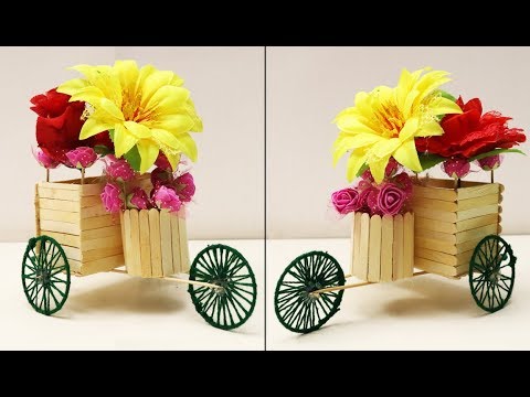 DIY bicycle using ice cream stick । cute bicycle from waste popsicle stick । mini bicycle.