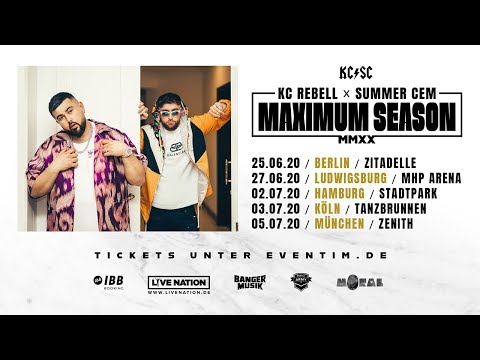 kc rebell & summer cem auf maximum season tour