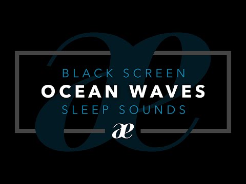 Relaxing Nature Sounds Ocean Sounds for Sleep or Study (10 Hours) — Black Screen White Noise