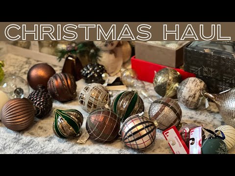 CHRISTMAS DECOR HAUL 2023 | POTTERY BARN | BALSAM HILL  +  MORE