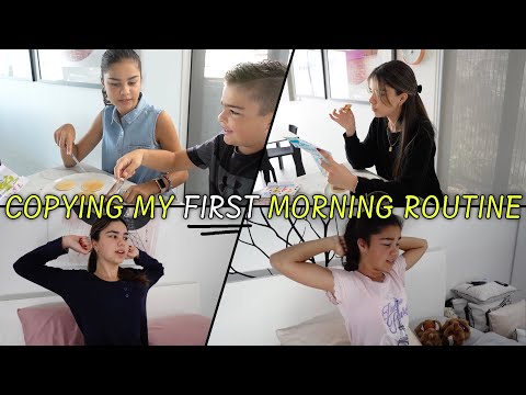 Copying My FIRST Morning Routine!