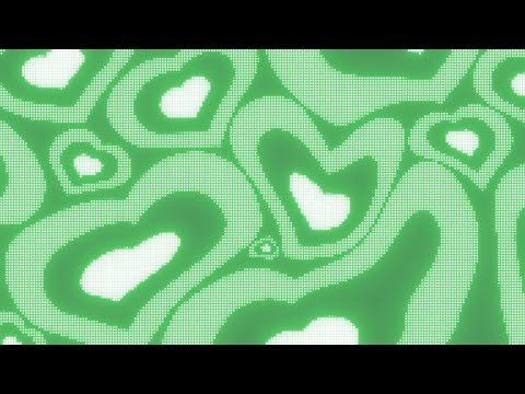 Warped Sage Green Y2k Neon LED Lights Heart Background || 1 Hour Looped HD