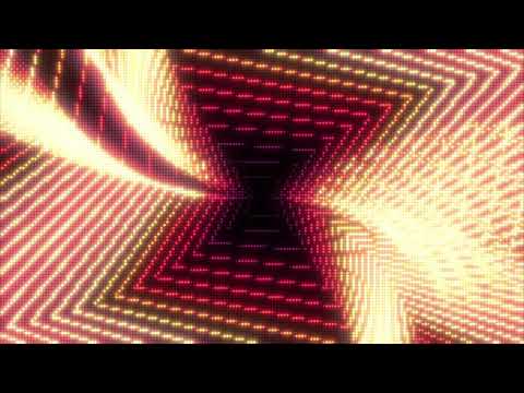 Abstract Polygonal LED Lights Tunnel Background || 1 Hour Looped HD