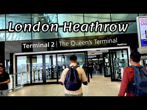 LONDON HEATHROW AIRPORT TERMINAL-2  WALKING TOUR