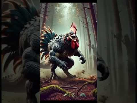 Jaw-Dropping Hybrid Beasts -Rooster and Crocodile - #shorts #hybrid #animals