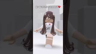 My outfits everyday❤️ #edit #roblox #avatar #shorts #slay