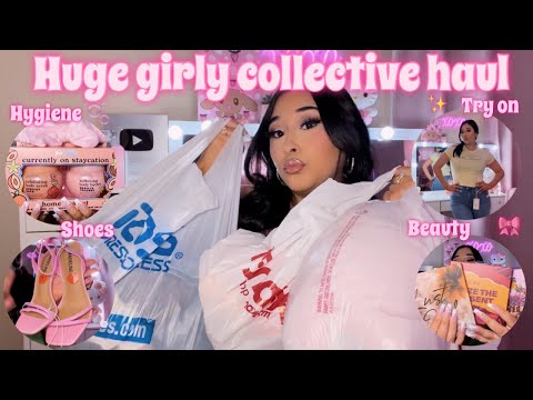 CUTE & GIRLY COLLECTIVE HAUL ♡ | Tj maxx, Burlington, & Ross + try on clothing haul