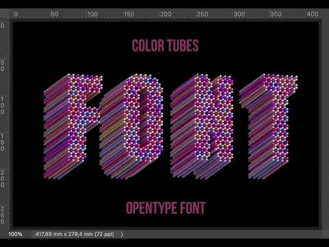 Color Tubes Font