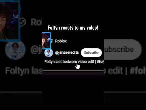 Foltyn reacts to my video | #foltyn #foltynfamily #bedwars #robloxbedwars #bedwarsroblox #edit