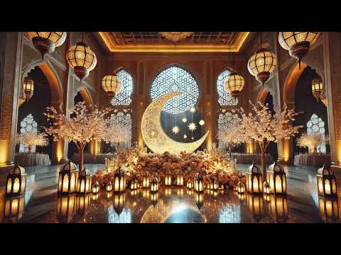 Ramadan Screensaver 2025 | Cozy Fireplace Decor with Lanterns & Lights | Ramadan Kareem Ambience 4K