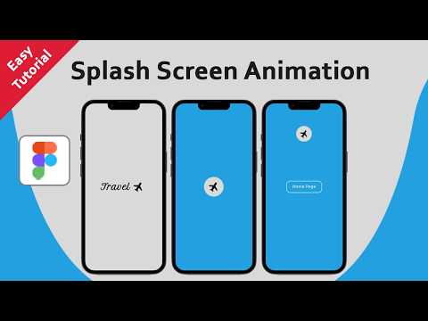 How to create Splash screen animation in Figma (Figma Tutorial)