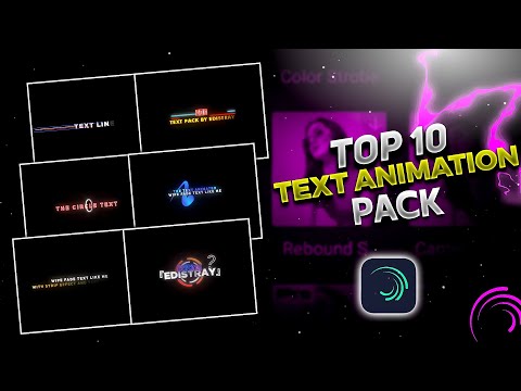 Top 20 alight motion text animation presets | xml text | text alight motion preset download free