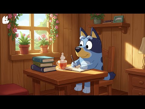 Bluey Study Session ✍ Morning Coffee Lofi Chill ☕ Relaxing & Smooth Music for Study, Work, Sleep