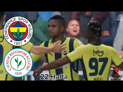 Fenerbahçe - Çaykur Rizespor Maçı |  Süper Lig 22.Hafta 24/25 (Maç Özeti)