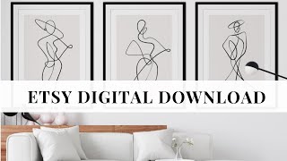 ETSY DIGITAL DOWNLOADS- REVIEW & HOW TO PRINT