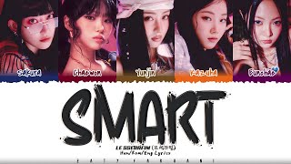 LE SSERAFIM (르세라핌) - 'SMART' Lyrics [Color Coded_Han_Rom_Eng]