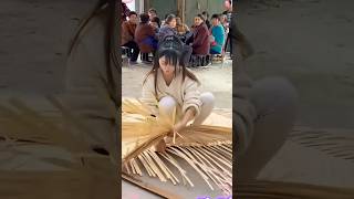 Rattan weaving technique #craftsman #artandcraft #craftsmanship #diycrafts #diy#handicraft#Beauty