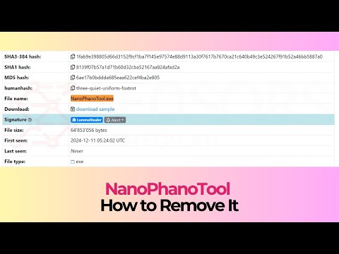 NanoPhanoTool Process Virus - Removal Guide