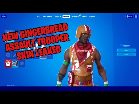 Fortnite Gingerbread Aerial Assault Trooper Leaked Skin (Winterfest 2022)