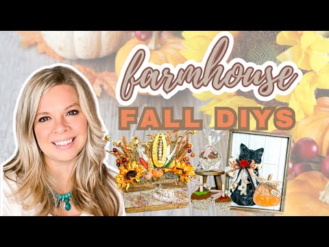 🍁 All NEW Cozy Farmhouse early fall decor DIYs and Crafts