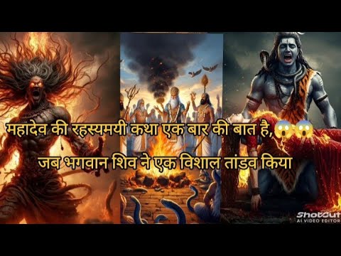 महादेव की रहस्यमयी कथा एक बार की बात है😱जब भगवान शिव ने एक विशाल तांडव किया😱#youtubevideo #video