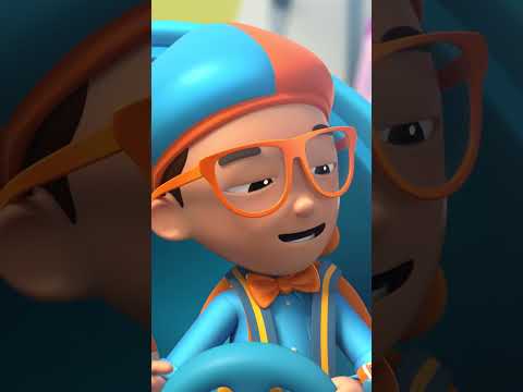 Iceboarding with Sherry Pop  !❄️🧊Learn with #blippi #blippiwonders #shorts