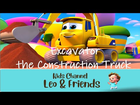 🚜 The Cute Excavator Song for Kids | Fun Construction Truck Video for Toddlers 🎵