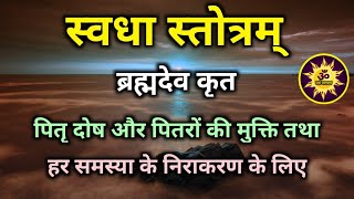 Swadha Stotram | पितृदोष से मुक्ति और सभी मनोकामना की पूर्ति के लिए जरूर सुनें स्वधा स्तोत्रम्