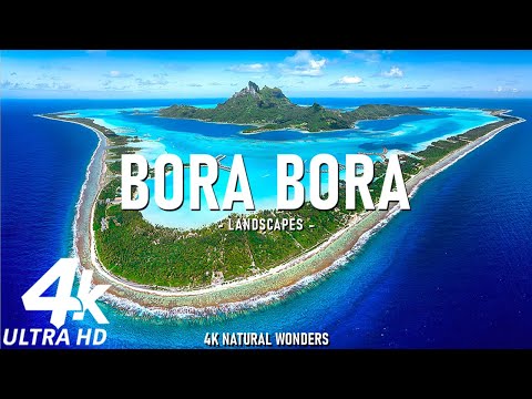 Bora Bora 4K - Crystal-Clear Lagoons, Overwater Bungalows of French Polynesia’s Island Paradise