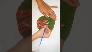 Happy Women's Day Leaf Painting #womensday2023 #shorts #leafart