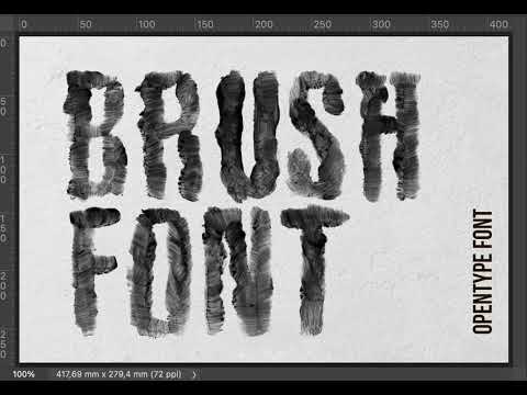 Black Brush Font