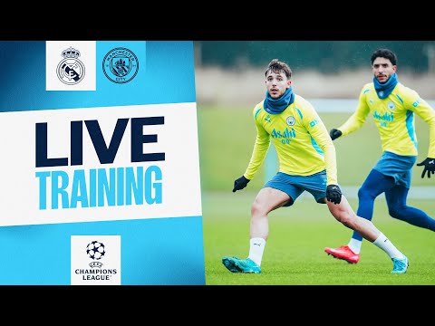 WATCH TRAINING! City prepare for Real Madrid in the Champions League