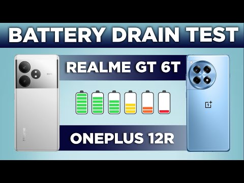 Realme GT 6T vs OnePlus 12R Battery Drain Test | Which One Should You Settle For? 🤔