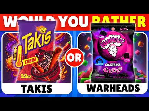 Would You Rather...? Spicy VS Sour JUNK FOOD Edition 🌶️🍋