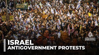 Thousands of Israelis protest for return of captives, Shin Bet chief’s dismissal