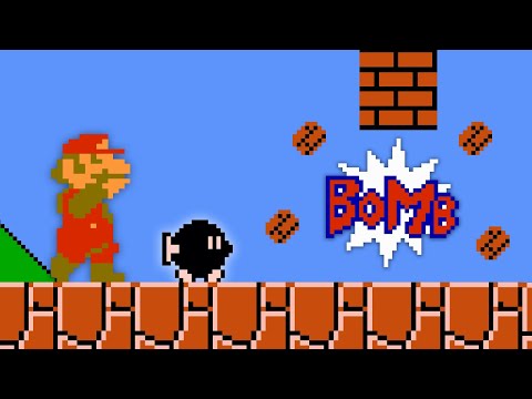 Super Mario Bros. but you can blow up the walls