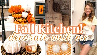 NEW! COZY FALL KITCHEN DECORATE WITH ME 🍂 / Cozy & Simple Fall Home Decor