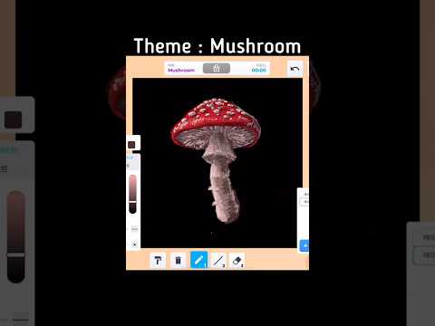 Theme : Mushroom #roblox #art #drawing #painting #games #shorts