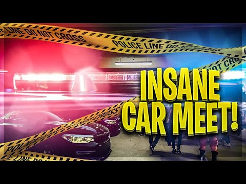 TAKING MY BMW M550i TO AN INSANE CAR MEET! *POLICE ALMOST SHUT IT DOWN*