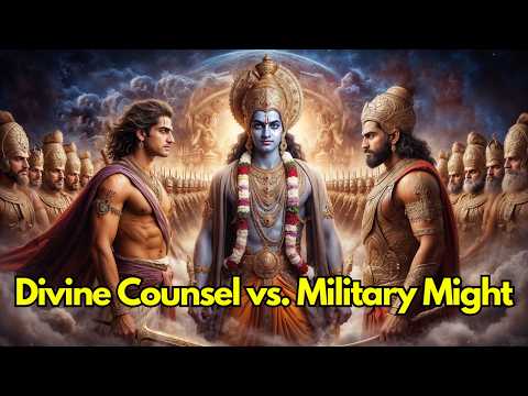 Arjuna and Duryodhana's Choice: The Divine Encounter with Krishna Before Kurukshetra War #mahabharat